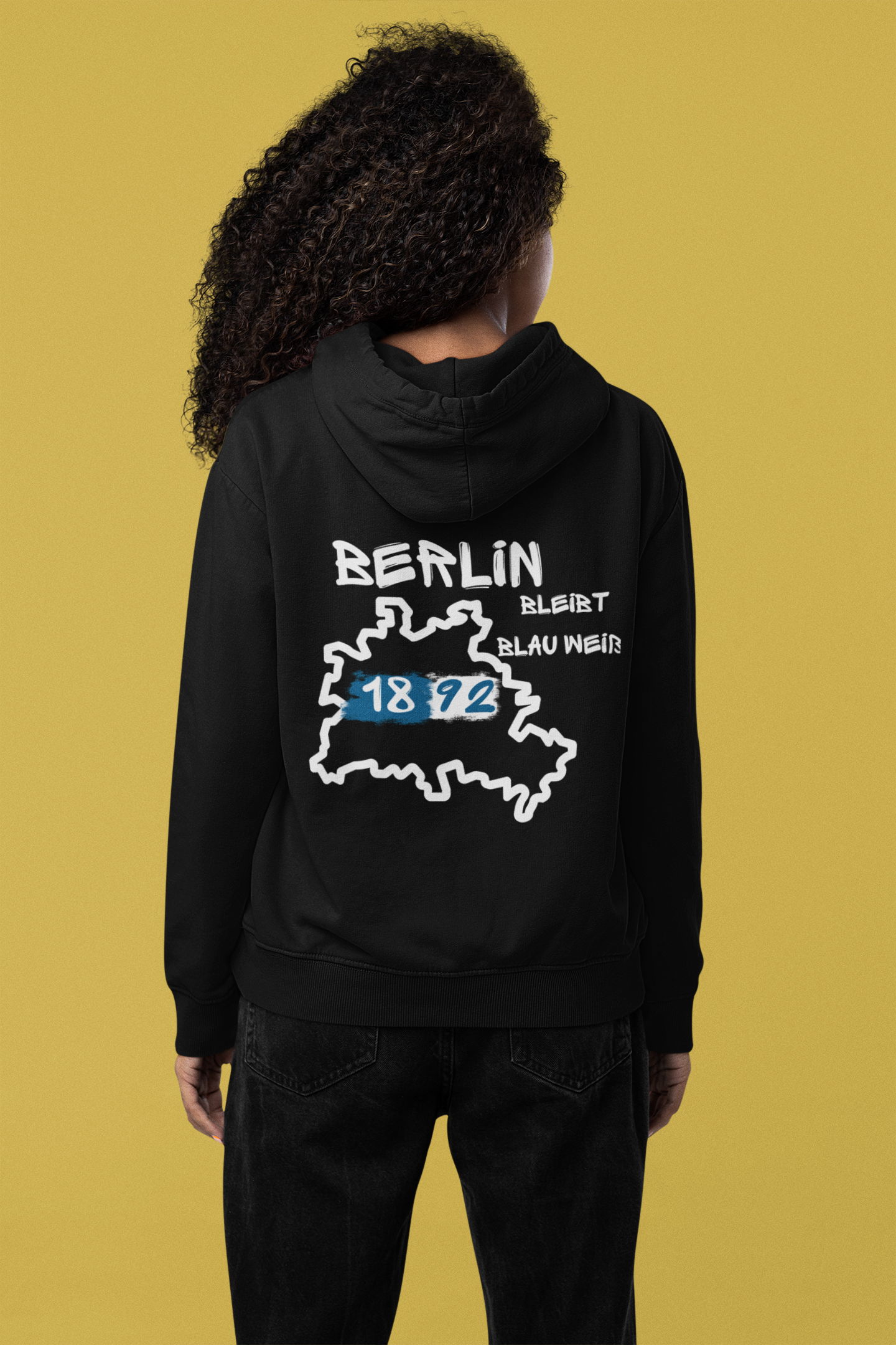 Unisex Hoodie " Berlin bleibt Blau-Weiss"